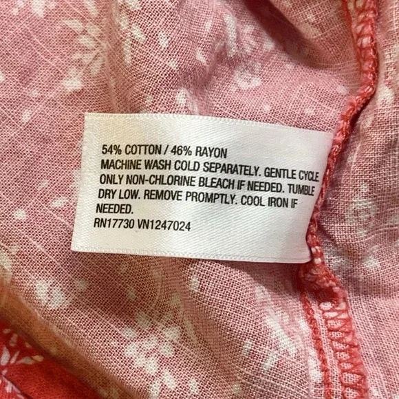 Universal Thread Red Floral Summer Midi Dress M Ruched Pockets Cottagecore Boho - Picture 10 of 11